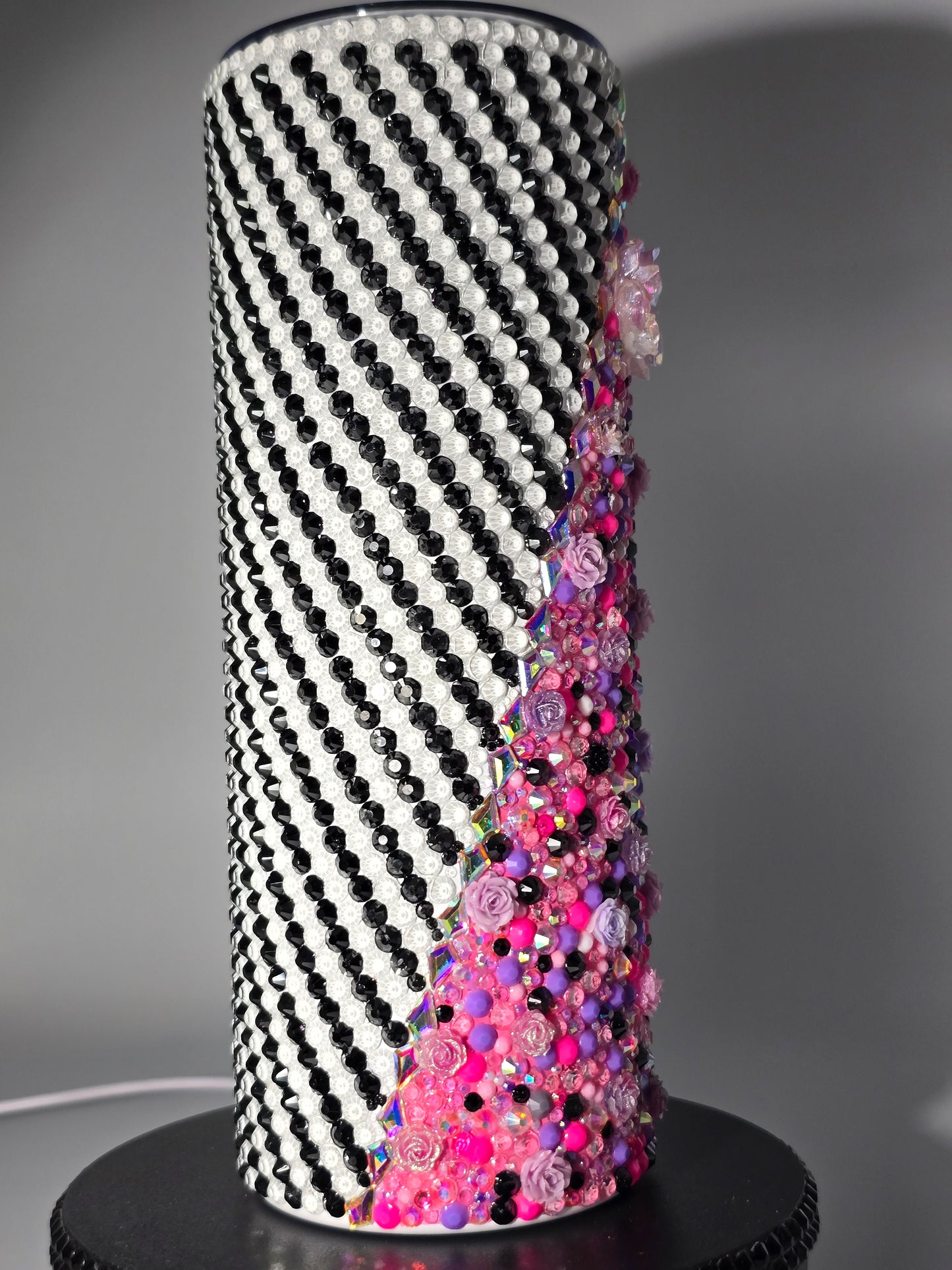 Celina Miller Art - Bling Pink Flower Tumbler