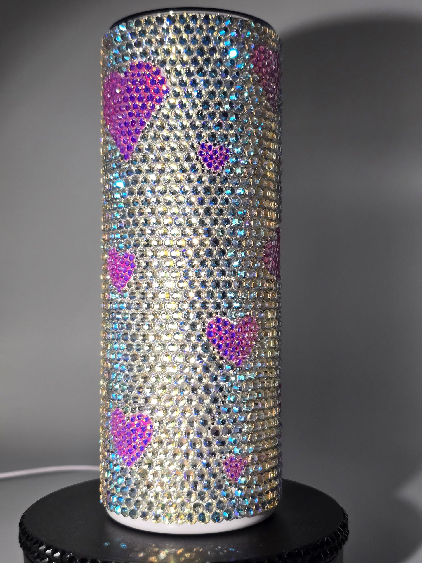 Celina Miller Art - Bling Pink Heart Tumbler