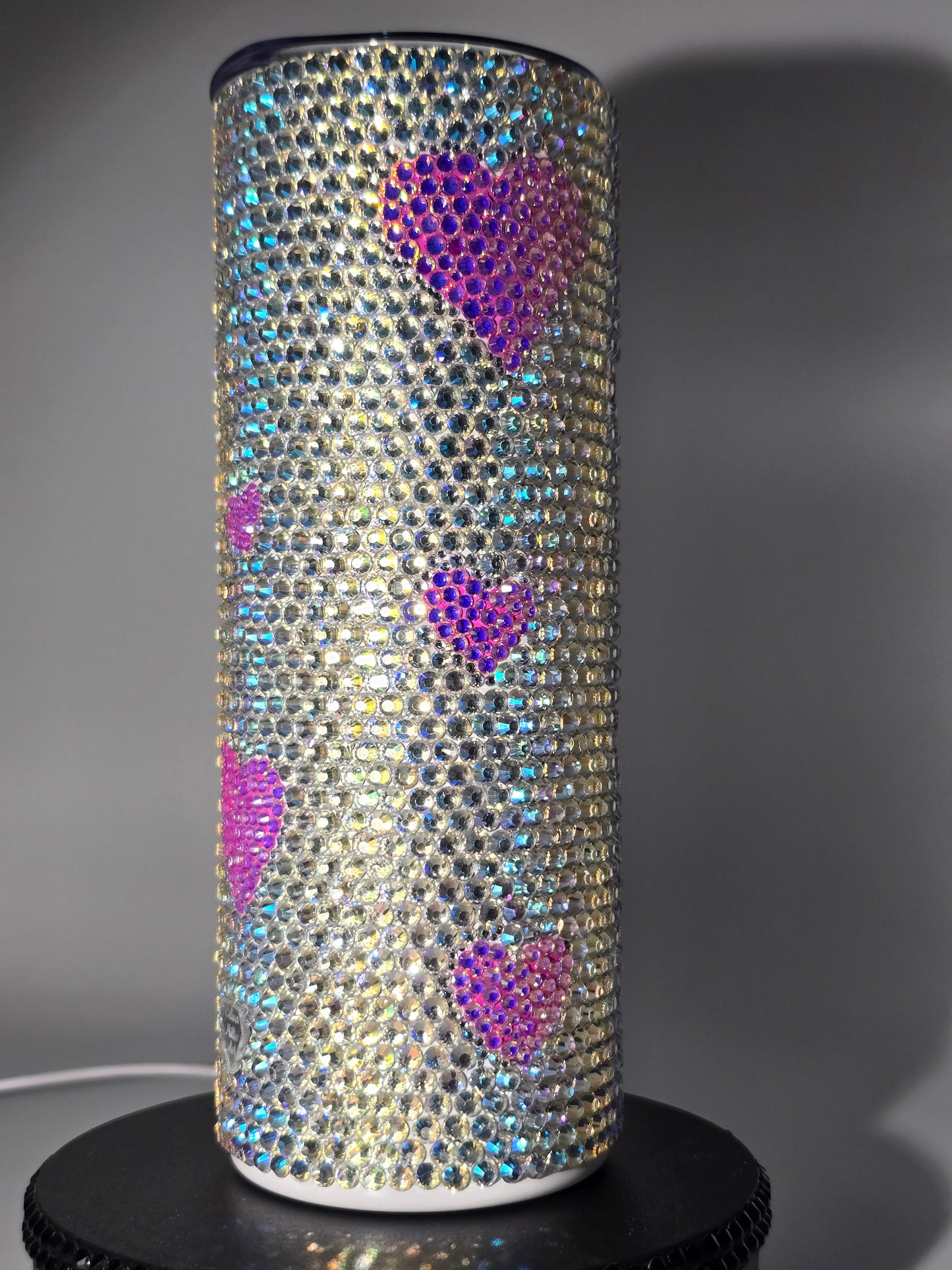 Celina Miller Art - Bling Pink Heart Tumbler