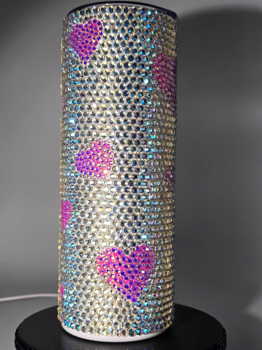 Celina Miller Art - Bling Pink Heart Tumbler