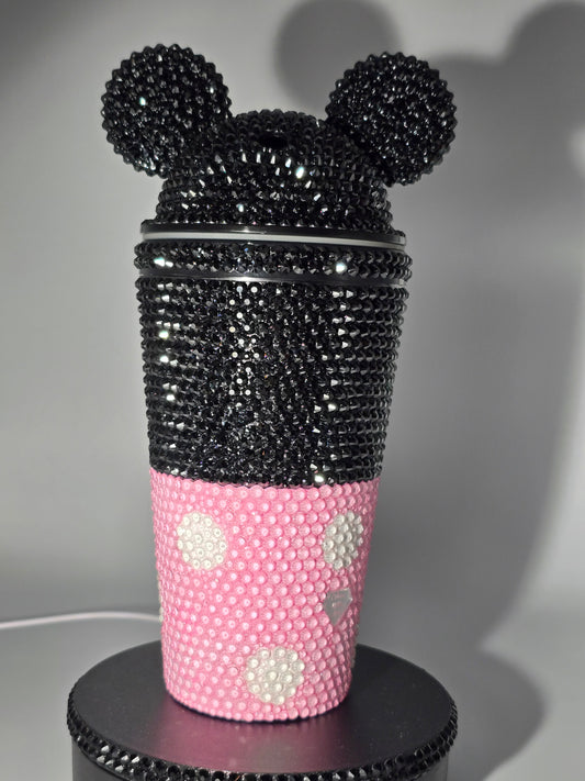 Celina Miller Art - Bling Pink Mouse Inspired Acrylic Tumbler