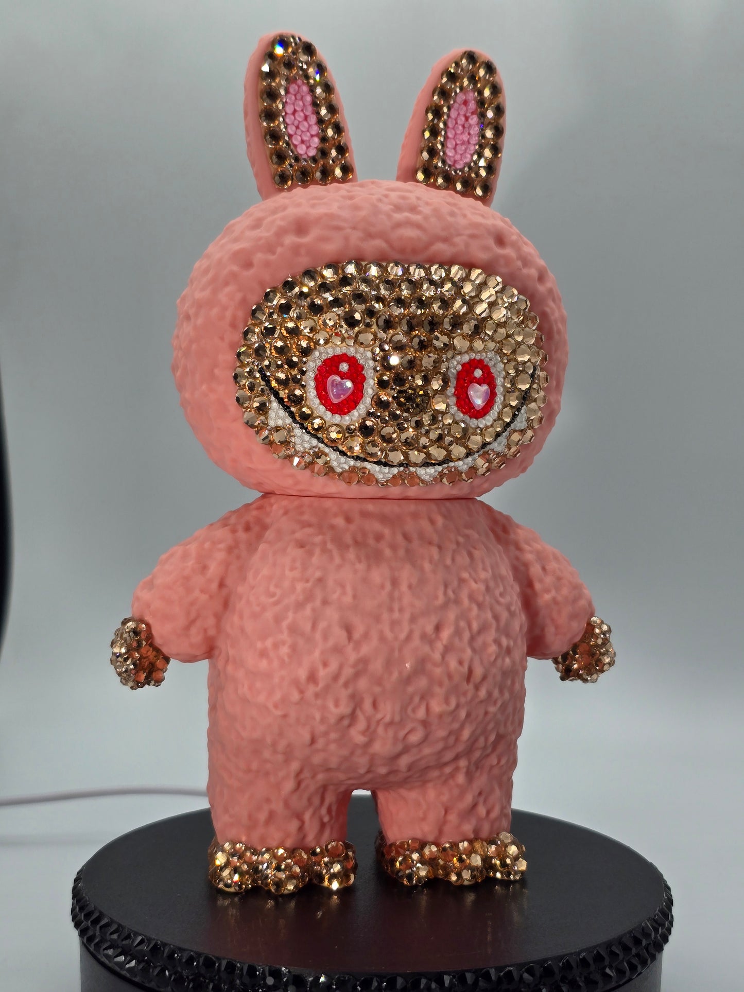 Celina Miller Art - Bling Pink Labubu Piggy Bank