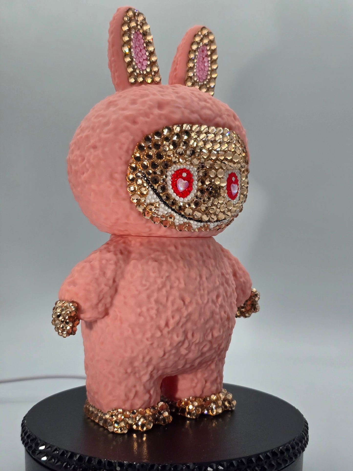 Celina Miller Art - Bling Pink Labubu Piggy Bank