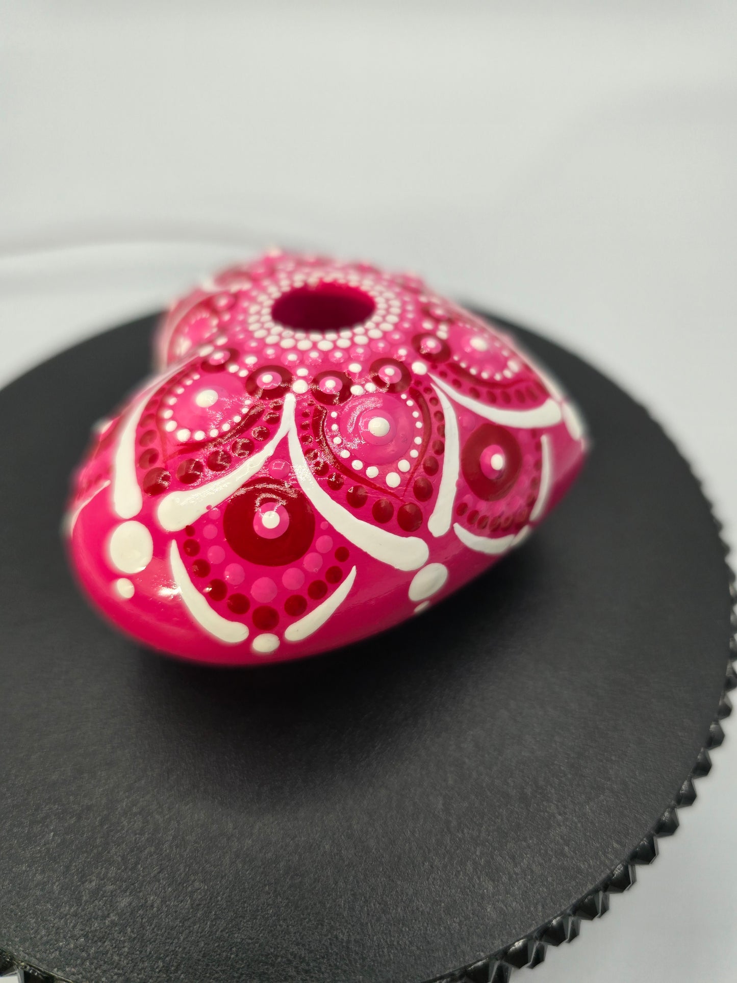 Celina Miller Art - Pink Pen Holder Stone
