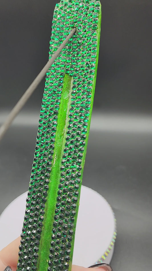 Celina Miller Art - Bling Green Stick Incense Burner