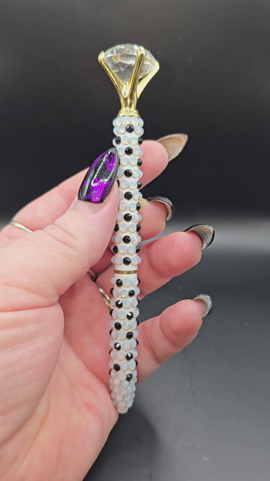 Celina Miller Art - Bling Black and White Pen
