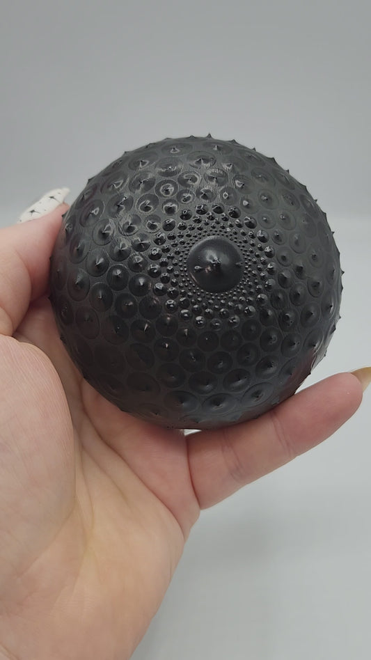 Celina Miller Art - Black on Black Mandala Stone