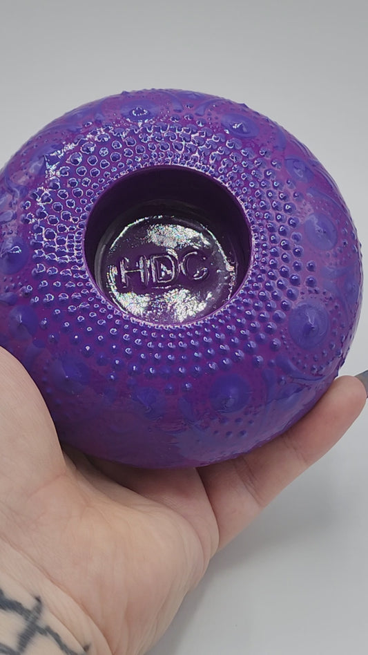 Celina Miller Art - Purple on Purple XL Tealight Holder