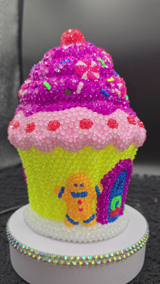 Celina Miller Art - Bling Magical Cupcake House (lights up)