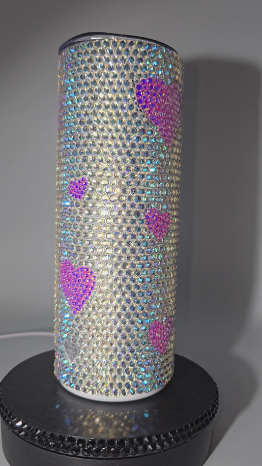 Celina Miller Art - Bling Pink Heart Tumbler