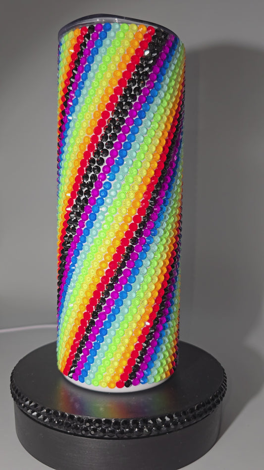 Celina Miller Art - Bling Neon Rainbow Tumbler