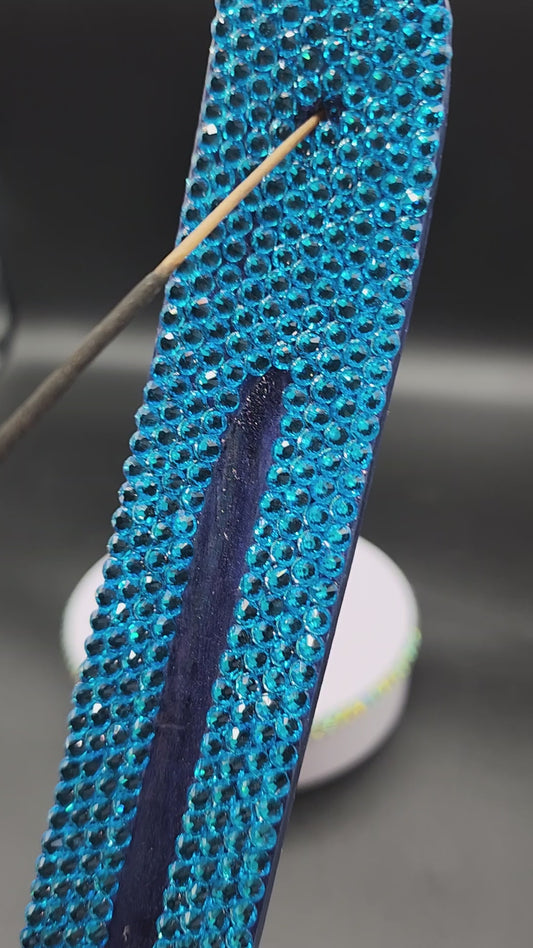 Celina Miller Art - Bling Blue Stick Incense Burner